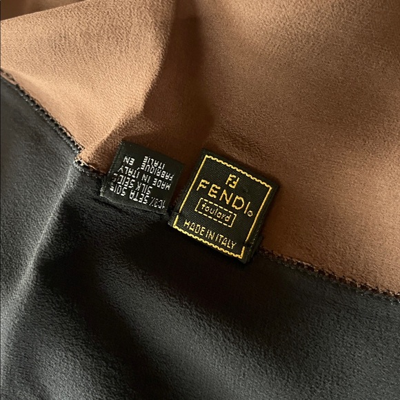 Fendi Silk Sheer Scarf Wrap 32.5” x 32.5” - Picture 8 of 12